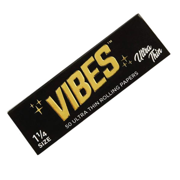 Vibes Papers Black Ultra Thin / 1 1/4 50pk